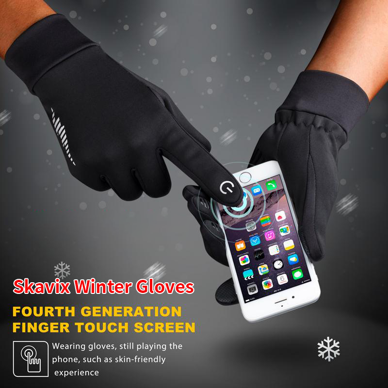 Skavix Waterproof Touchscreen Winter Gloves – Windproof, Thermal Warm Gloves for Cold Weather, Men & Women